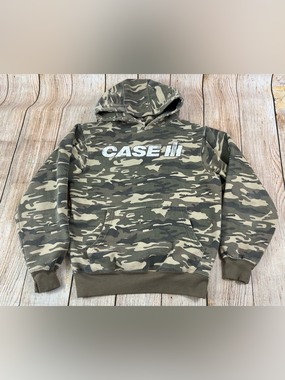 Case IH Tractors Youth Camo Hoodie Sweatshirt Size Medium